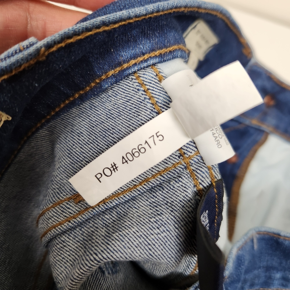 Madewell 10" High-Rise Skinny Jeans In Hannah Wash Button Fly Blue Denim Size 28 - Picture 13 of 15